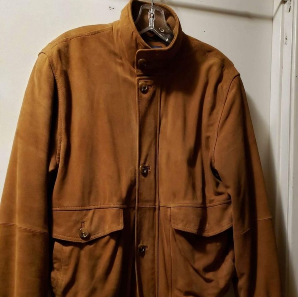 Daniel Cremieux Medium men's brown suede jacket